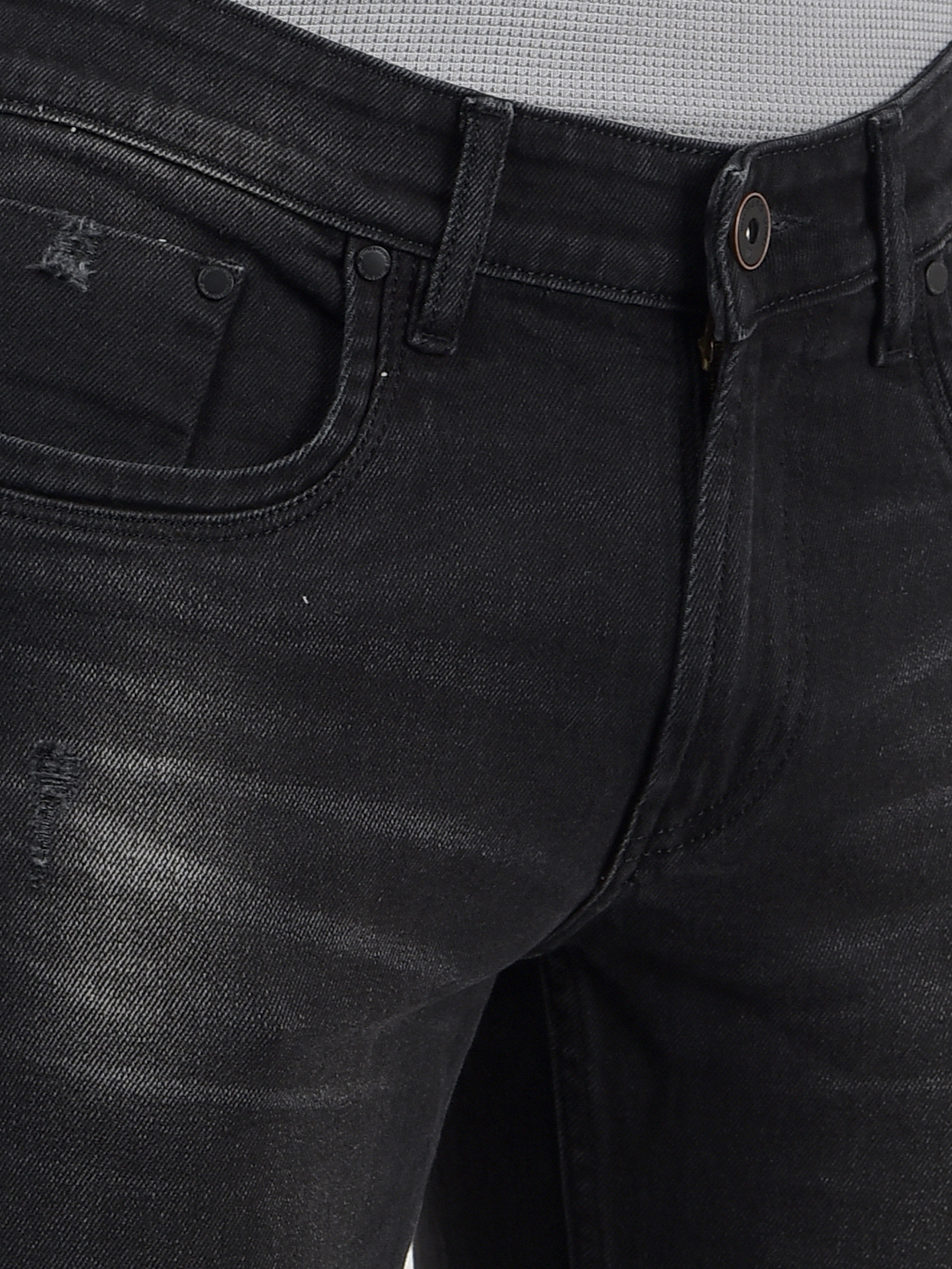 Numero Uno Men Solid Black Jeans